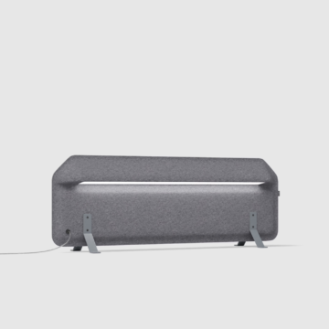 Écran acoustique lumineux de bureau AK 2 gris foncé