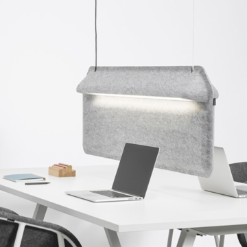 Écran acoustique lumineux de bureau AK 2 openspace