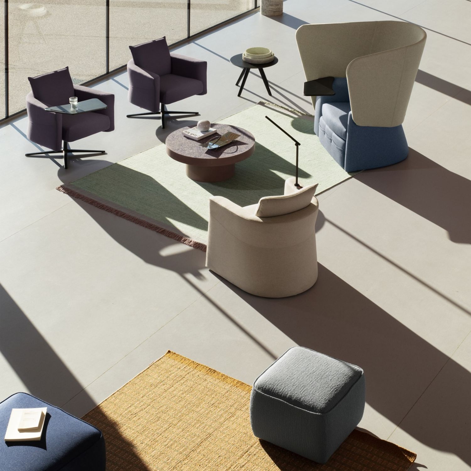 Fauteuil d attente design Cocoon espace lounge aeroport