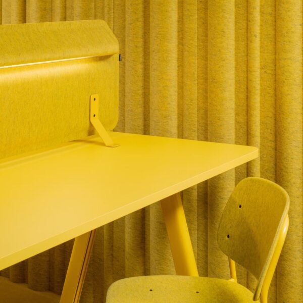 Panneaux acoustiques muraux Mute Fit ambiance jaune Panneaux acoustiques muraux Mute Fit ambiance jaune