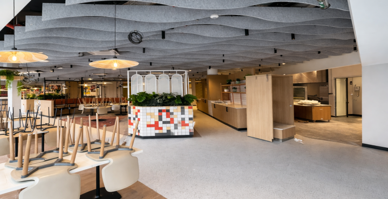 Aménagement de la cafétéria du site Coca-Cola de Grigny (700 m²) par IDEA&KO